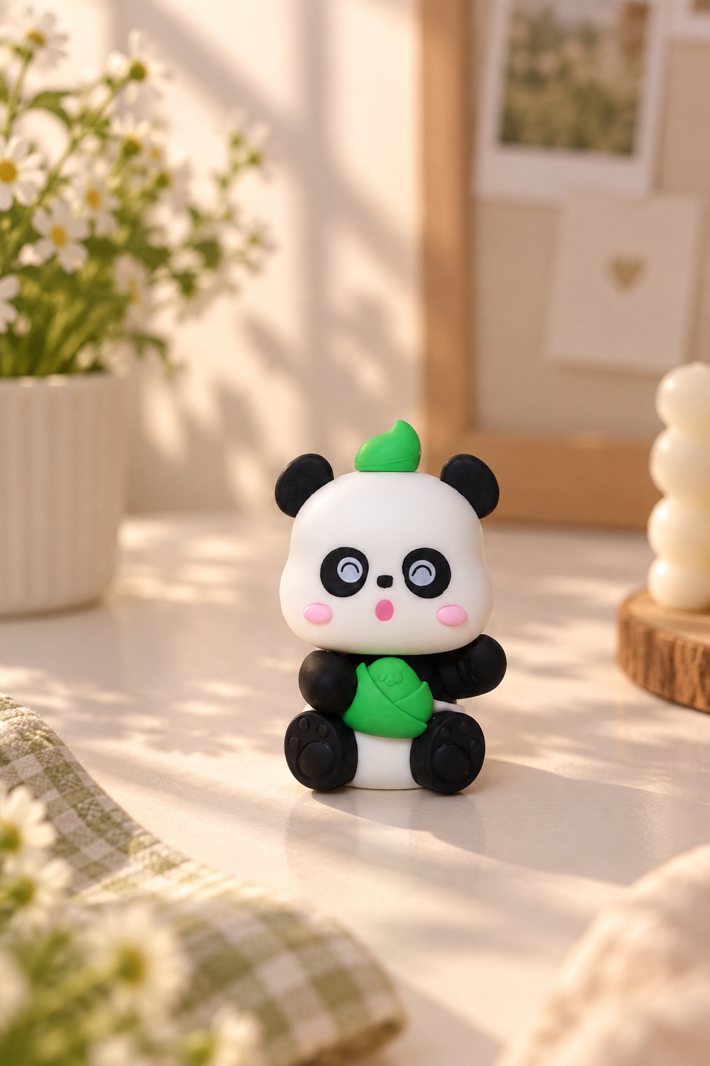 Cute 3D Panda Desk Collectible Pencil Eraser | Aesthetic Mini Figurine