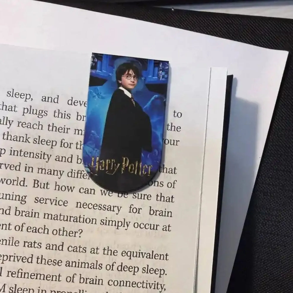 Harry Potter Magnetic Bookmarks Set of 6 | Aesthetic Book Page Marker Clips | Minuzu